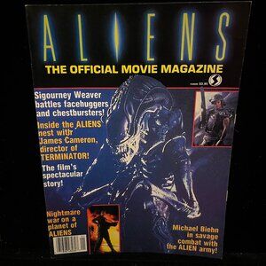 Aliens The Official Movie Magazine 1986 Sigourney Weaver, James Cameron, Sci Fi